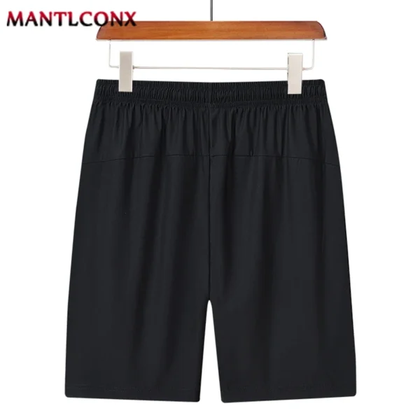 Solid Men's Beach Shorts Sports Short Pants Jogging Running Quick Dry Board Shorts Men Summer Thin Zipper Pockets Loose Bottom 4