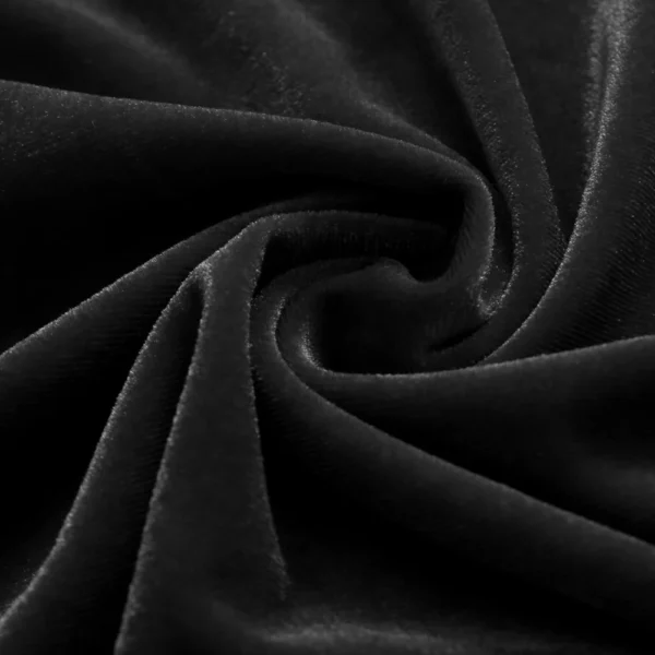 Women V-Neck Velvet Dress Elegant Long Sleeve Simple Solid Color Dress Slim Fit A-line Skirt For Evening Party 5