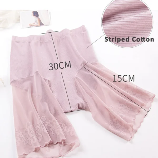 60-115 KG Plus Size Safety Short Pants Summer Women Seamless Underskirt Shorts Anti Rub Thigh Boyshorts Sexy Lace Women Boxers 5