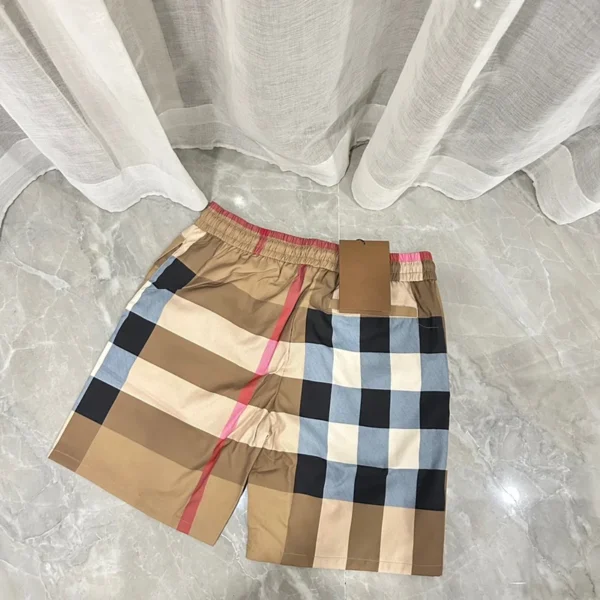 Men's summer checkered printed casual  shorts 1