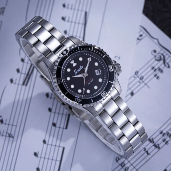 Horolo 30mm Women's Watches Japan Solar Movement Luminous Water Resistant Sapphire Stainless Steel Luxury Watch Gift For Wife 3